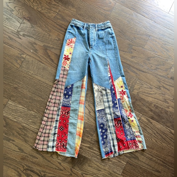 Free People Cortez Pieced Jeans - Picture 3 of 8